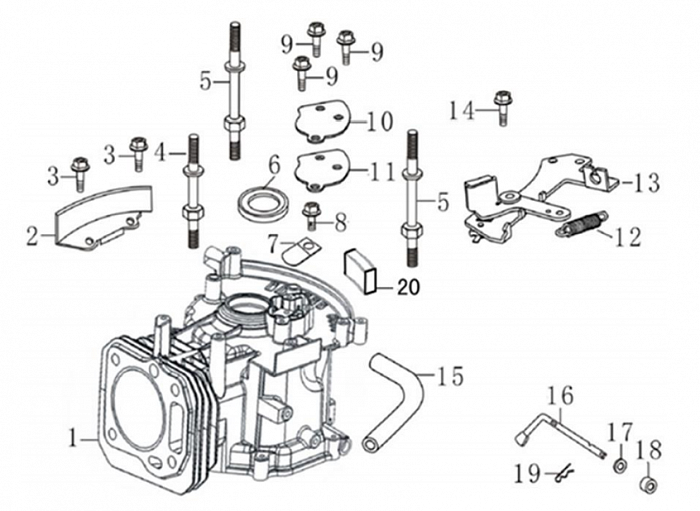 6 ЦИЛИНДР Газонокосилка CHAMPION LM5645