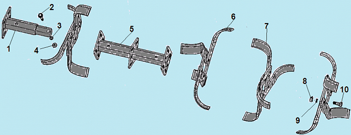 8  ФРЕЗЫ МОТОБЛОК CHAMPION DC1163E